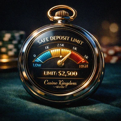 Elegant watch showing a safe deposit limit